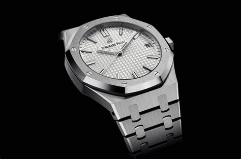 audemars piguet ap royal oak silver black metal